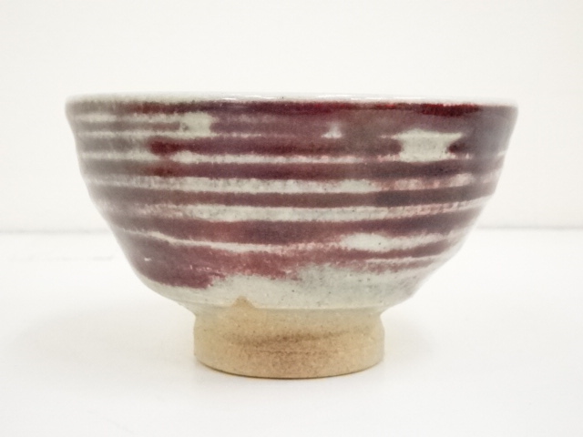 茶道具 辰砂釉 茶碗  楽山作 共箱 未使用 594 Yahoo!オークション - 錦山焼 辰砂釉茶碗 六代 中島勉 茶道具 抹茶碗